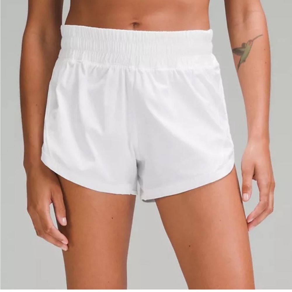 Lululemon Track That High-Rise Lined Short
3" White